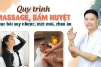 Quy trình massage, bấm huyệt phục hồi suy nhược, mệt mỏi, chán ăn