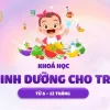 Dinh dưỡng cho trẻ từ 6-12 tháng