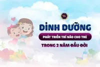Dinh dưỡng phát triển trí não cho trẻ trong 2 năm đầu đời